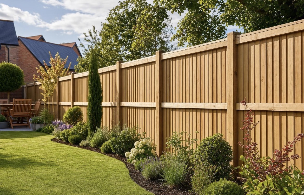 Finished garden landscaping