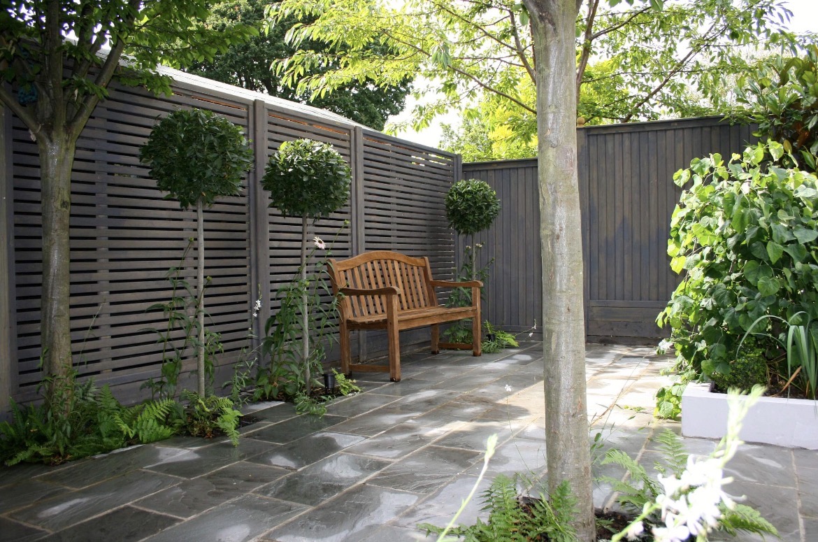 New garden fencing